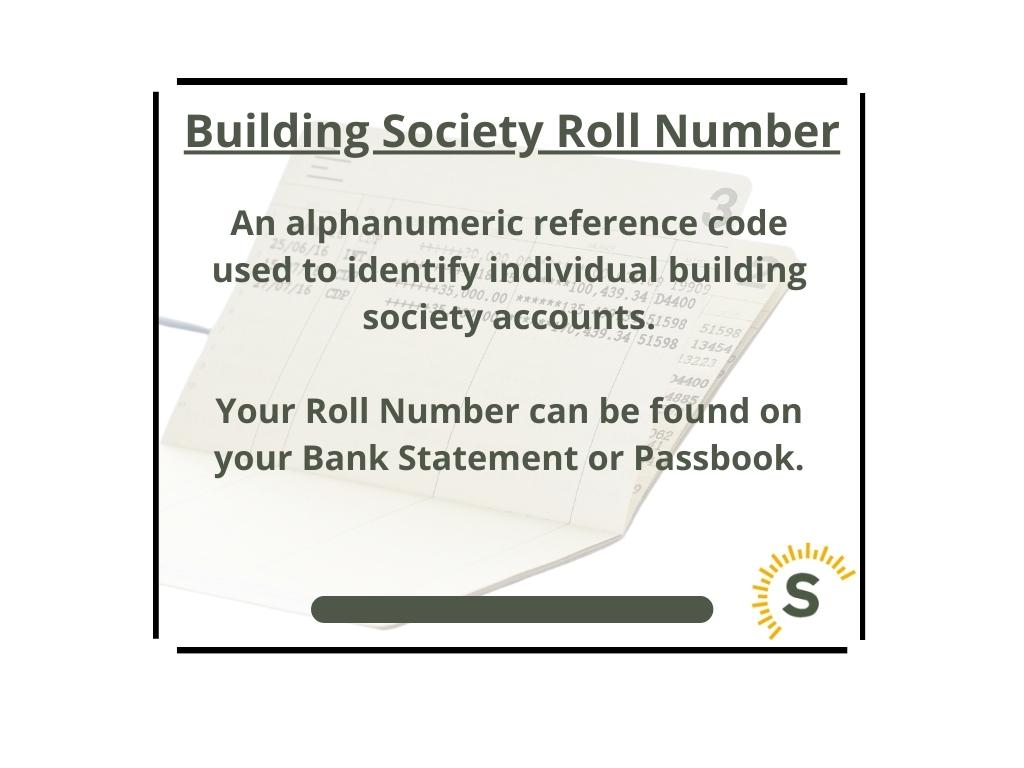 Building Society Roll Number